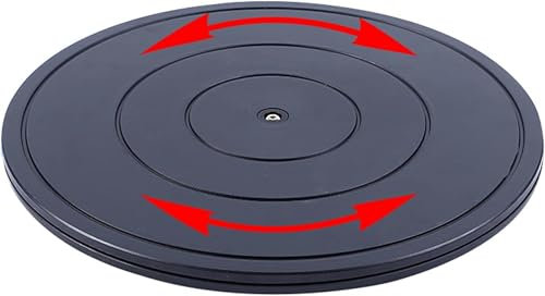 BTOIASYHF 40cm 360 Degré Plateau Pivotant, Plateforme Rotative avec Roulement À Bille en Acier, TV Support Pivotant, Plateau Tournant Manuel, Support De Base Rotatif, Bricolage Sculpture-1