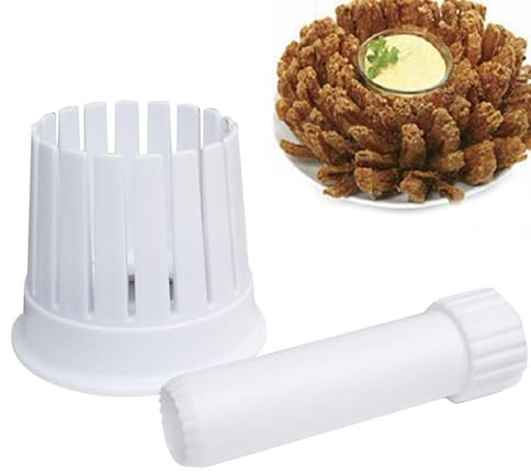 Onion Blossom Cutter | Onion Holder Slicer Vegetable Slicer Cutter,Blooming Onion Maker Food Slicer, Kitchen Cutting Gadgets Tool Reusable Onion Cutter Chopper