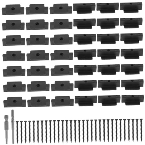 Housoutil Deck-befestigungssystem Verbund-terrassendielen Verdeckte Befestigungselemente Und Befestigungsschrauben-set