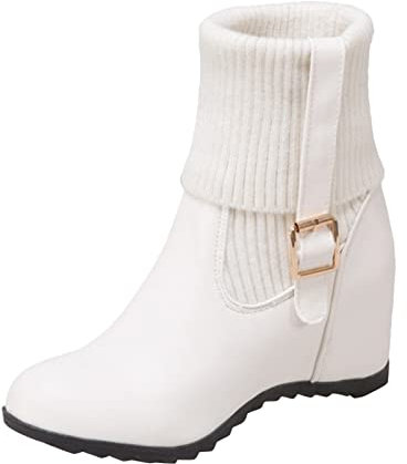 Stivali Gomma Stivaletti Donna con Tacco Brillantini Stivali Pioggia Donna Stivali Texani Donna Bianchi Alti Scarpa Estiva Donna Stivali al Ginocchio Donna Stivali Alti Donna