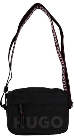 HUGO Herren Tasche Umhängetasche Schultertasche Crossbag Quentyn Crossbody, Farbe:Schwarz, Artikel:-001 black