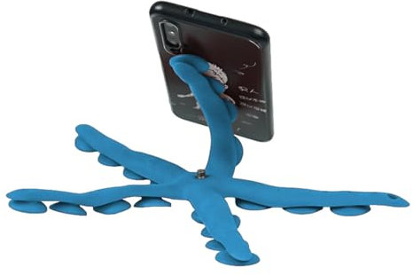 Octopus Telefonhalter Flexibler Tentakel Halter Faltbarer Saugnapf Handyhalterung Action-Kamerahalterung Verstellbarer Telefonhalter Saugnapf Vielseitiger Telephalter