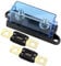 MACHSWON 400A 1-Way MEGA/AMG Fuse Holder, Bolt Down M8 5/16 for High Current Protection in Inverters, Car au-dio, and Battery Systems (2 Pack 400A Fuses)