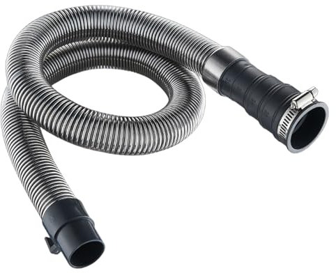 Tuyau de vidange en acier rouge pour machine à laver - Longueur flexible - Installation facile