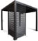 LECO-Lamellenpergola Deluxe – stilvolle Aluminium-Pergola 4 x 3 m mit Lamellen – anthrazit (Anthrazit, Lamellenwand 123 cm)