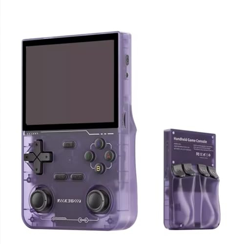 JOYARCH K36 Retro Console per videogiochi portatile con schermo IPS da 3,5 pollici 640 x 480, doppio joystick da 128 GB, mini lettore video retrò portatile integrato, oltre 19000 giochi