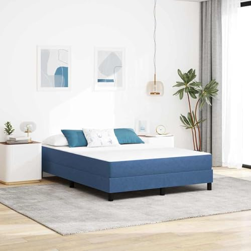vidaXL Memory Foam Matratze mit kühlender Geltechnologie für das Schlafzimmer von Erwachsenen in Blau 140 x 200 cm rechteckig pflegeleicht minimalistisch
