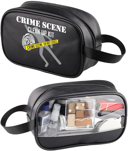 Transparente Make-up-Tasche für Tatorte, Csi-Geschenk, Forensic Science Tatort-Untersuchungsset, Reise-Kulturbeutel, Organizer, Kosmetiktasche, Tatort TM2, modisch
