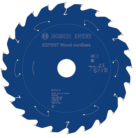 Bosch 1x Expert Wood Cordless Circular Saw Blade for Table Saw | for Softwood, Hardwood, Ø 216 mm, Professional Accessory Table Cordless Circular Saw