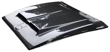 Cache d'aération de capot moteur avant en fibre de carbone véritable, Compatible pour Mercedes-Benz Classe G W463 G300 G350 G500 G550 G53 G55 G63 (2008-2017)(Carbon Fiber)