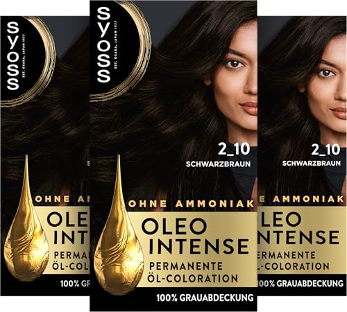 Syoss Oleo Intense Öl-Coloration 2-10 Schwarzbraun (130 ml)