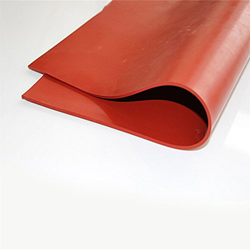 20 X20 Silikon-Gummiblatt-Platten-Matte Hoch-Temp-Handels-Grade-Rot 1mm