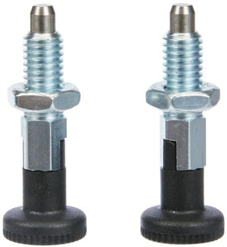 Ganter Normelemente GN 717-5-M8-CK-ST - Rastbolzen, Silber, 2 Stück