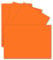 100 Einzel-Karten DIN A6-10,5 x 14,8 cm - 240 g/m² - Orange - Tonkarton - Bastelpapier - Bastelkarton- Bastel-karten - blanko Postkarten