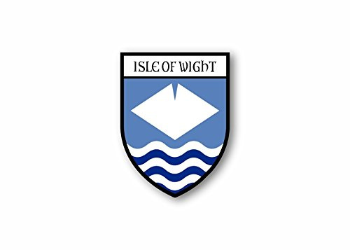 Akacha Sticker county shield car vinyl souvenir decal flag caravan isle of wight