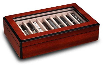 Ferocase FC925WNT Stifte Sammelbox/Penbox für 20 Stifte - Walnussdekor