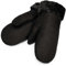 Werner Christ Lammfell Fäustlinge warme, Lange Unisex Fausthandschuhe aus echtem Fell, Winter-Handschuhe für Damen und Herren in schwarz, Größe 7