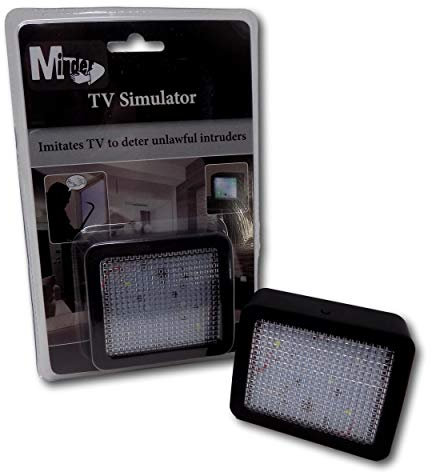 Minder Battery Powered Fake Dummy TV Simulator Home Security Crime Prevention Device Theft Burglary Deterrent (Without Batteries)