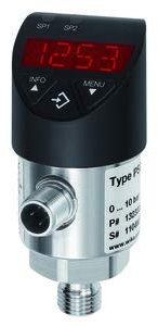 RIEGLER 103086-EDS-600 Elektr. Druckschalter, Digitalanzeige, M12x1, G 1/4, 0-600 bar, 1Stk