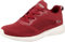Skechers Damen BOBS Squad Tough Talk Sneaker, Red Engineered Knit/White Outsole, 38 EU