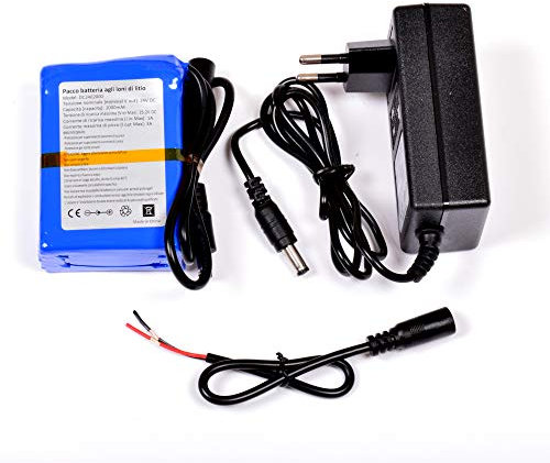 Aftertech® Battery Pack Batterie 24V 2000mAh 2Ah AUFLADBARE HOCHWERTIGE Lithium 78x55x29mm F2E1