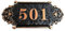 Numéro de Maison Personnalisé Numéros de Porte Custom Signe Plaque en Acrylic Autocollant Enseigne d'adresse Flottant Gravé Panneau de Signe Vintage pour Famille Bureau Hôtel Dortoir