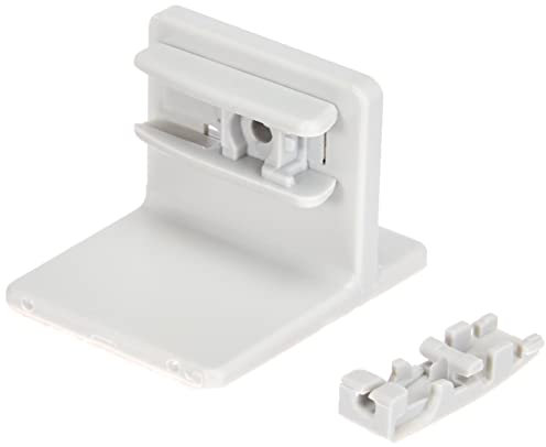 K-home Klebeträger für Plissee, Grau, 4 Stück