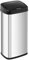 Fromm & Starck Poubelle Automatique De Cuisine En Acier Métal Ouverture Auto Sans Contact Électronique Capteur STAR_BIN_41 (40 l, Diode LED, Portée Capteur 30 cm, À Piles, Inox & ABS)