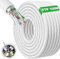 ikbc Cable Ethernet 100 metros, Cat 6 FTP Blindado Cable de Red 100m Alta Velocidad, Cable Internet 23AWG 100 mt Cable RJ45 Exterior Interior, Gigabit Cable LAN Impermeable Antiinterferencia