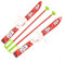 molti KINDERSKI SKI für Kinder mit BINDUNG mit Stöcken 6 Farben 70cm (Rot)