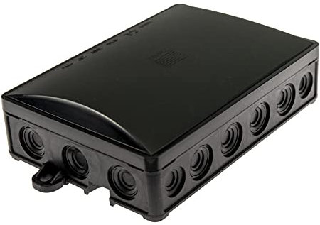 WITTKOWARE Kabelabzweigkasten/Verteilerdose, IP54, nahtlos anreihbar, 90x130mm, schwarz