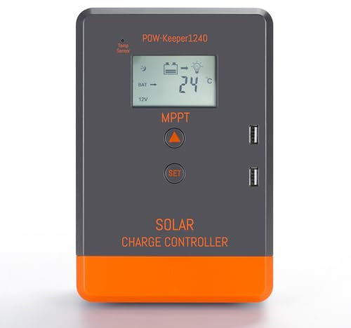 20A MPPT Solarladeregler 12V 24V Solar Laderegler Automatische Arbeit Solar Charge Controller Max PV Leerlaufspannung 55V mit Verschiedenen Automatischen Schutzfunktionen