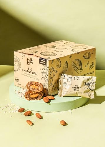 KoRo Bio Energy Ball Salted Almond - Bio und vegan - Mit Mandelmus - Hoher Ballaststoffgehalt