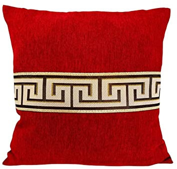 Bavary 2er Set Luxus Kissenbezüge Sofakissen Kopfkissen mit Reisverschluss Medusa Stil 45x45.cm