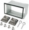 WOOWAIR 2 DIN Rahmen Universal Autoradio Doppel DIN Metall Rahmen Eisen Plastik Einbaurahmen Einbauschacht Radioblende Einbausatz für Doppel Din Autoradio, Auto DVD Player, GPS Navigation