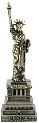 BuyWeek Freiheitsstatue Statue of Liberty, Freiheitsstatue Metallstatue, Berühmtes Gebäude Modell Dekoration für Souvenirs - 15 cm