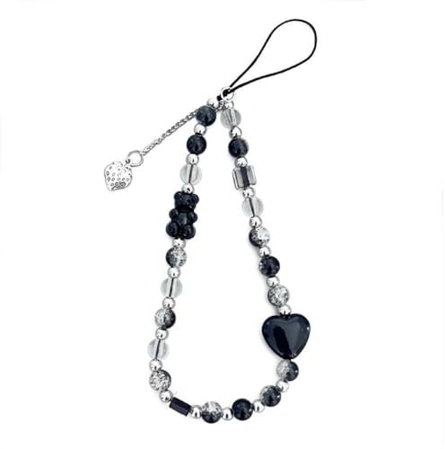 Cadena para teléfono móvil hecha a mano, bonito encanto, correa para teléfono móvil Y2k, accesorio de moda colgante para bolsos para mujeres y niñas, elegante cordón para teléfono móvil