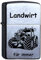Zippo Benzinfeuerzeug Traktor Landwirt personalisiert Gravur Wunschtext Name Personalisieren Trecker Sturmfeuerzeug Chrome Brushed (Traktor Big Machine)
