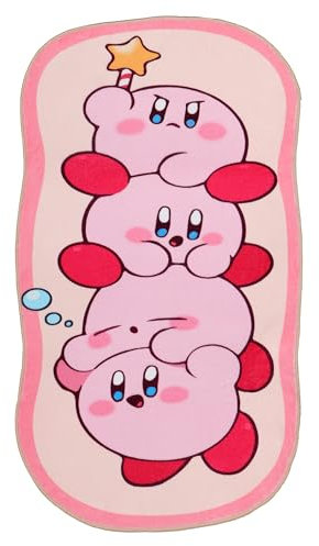 Roffatide Anime Kirby-A Cartoon Niedlich Bereich Teppich - Unregelmäßig Flauschig Fuzzy Plüsch Matte Decke für Indoor Living Dining Room Home Decor 60x160cm