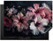 KitchenYeah© Protege Couvre Plaque De Cuisson Deco Cuisine Tapis Protection Protecteur Induction 70x52 cm Hibiscus - Fleurs - Rose - Feuille - Nature morte - Nature