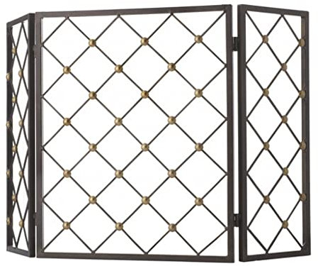 LIDDFAFA Feuchtigkeits-Kaminschutz, Funkenschutz, Kamin-Feuertrennwand, Kaminschutz, freistehendes Geländer, Wohnzimmer, Innen- und Außenbereich, Kaminzubehör, Kaminschutzgitter