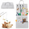 FALUCKYY 5-layer Cat Wand Toy Storage Bag,Cat Toy Storage for Cat Teaser Wand, Hangable Cat Toy Box for Cat Wand Toy,Multifunction Cat Wand Toy Storage Hanging Bag,Cat Toy Basketcat Stuff,Cat Gifts