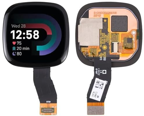 JSJUK - Pantalla LCD de repuesto para reloj Fitbit Versa 4, digitalizador, montaje completo