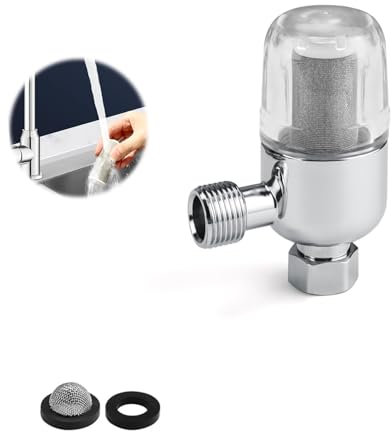 HJIAMA Filtro Ducha Antical, Acero Inoxidable 316 Filtro de Ducha, Interfaz Universal de 4 Puntos Filtro Cal Ducha, no se Oxida Fácilmente, Adecuado para Grifos, Calentadores de Agua y Lavadoras