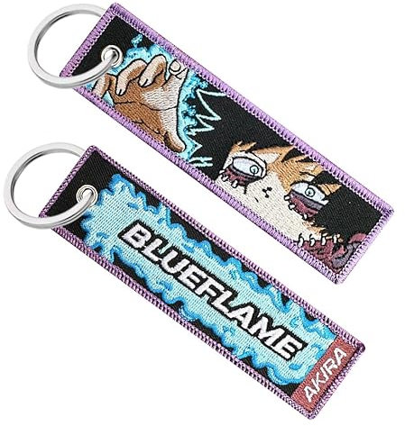 Genérico Schlüsselanhänger Anime Dabi Todoroki BNHA, Schlüsselanhänger für Motorrad, Auto, Rucksack, Schlüssel, Schlüsselanhänger für Motorradfahrer, origineller Schlüsselanhänger aus Stoff, orange,