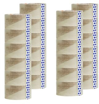 MOLTA | STANDARD TRANSPARENT Packing Tape 48 mm x 90 m | Cardboard Tape | Packing Tape for Parcels and Boxes - 24 Rolls | ACRYLIC