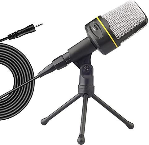 SF-920 Professional Condenser Microphone 3.5mm Corded Studio Capacitive Mic With Tripod Stand For PC Desktop Computer