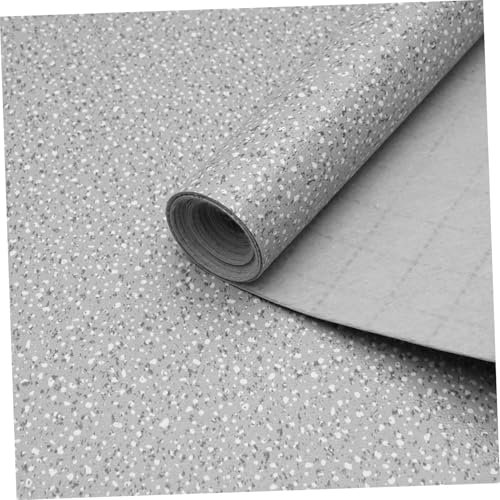CANIGHT Vinyl Flooring Roll Self-adhesive Marble Effect Covering for Bathroom and Living Room Thick Decorative Floor Tile Easy to Install and -resistant