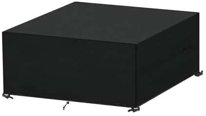 SanGlory Gartentisch Abdeckung 220x140x74cm, Abdeckhaube Gartenmöbel Rechteckig Lounge Abdeckung Wasserdicht Abdeckplane für Gartenmöbel Winterfest Tischabdeckung Gartenmöbel Plane, Anti-UV