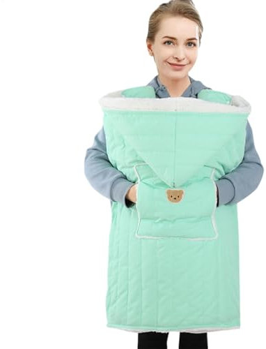 Nevalerra Couverture de porte-bébé d'hiver - sweat à capuche de porte-bébé d'hiver, Sac de couchage pour poussette | Housse de poussette chaude pour, housse de transport toutes saisons